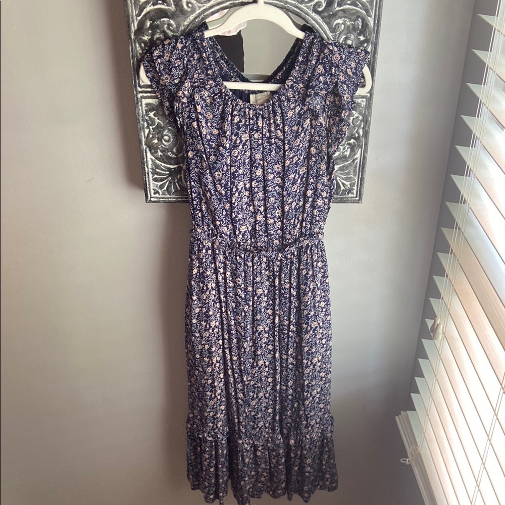 Universal Thread Floral Ruffled Tiered Midi Dress